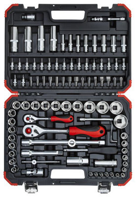 Socket Set 1/4"+1/2" Drive 94pcs