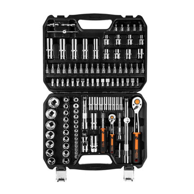 Socket Set 110pc Set 1/4" and 1/2" NEO TOOLS