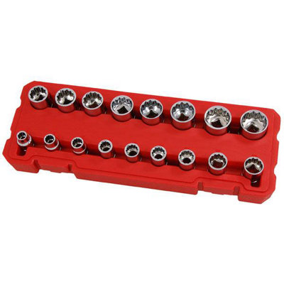 Socket Set - 17 Piece 3/8 inch Drive In Bmc (Neilsen CT0872)