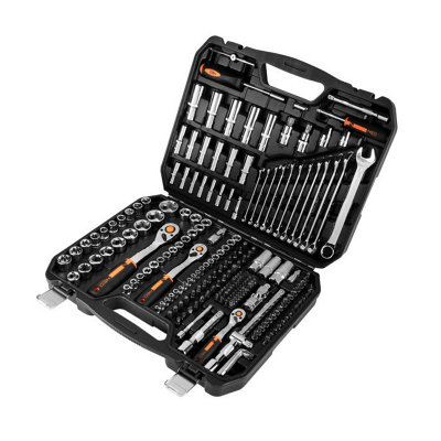 Socket Set 219pc Set 1/2" 3/8" 1/4" Crv NEO TOOLS
