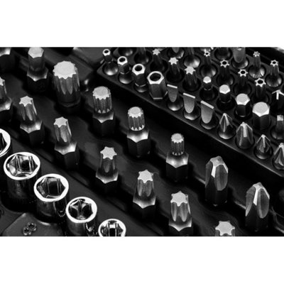 Socket Set 219pc Set 1/2" 3/8" 1/4" Crv NEO TOOLS