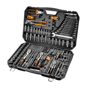 Socket Set 233pc Set 1/4" 3/8" and 1/2" NEO TOOLS
