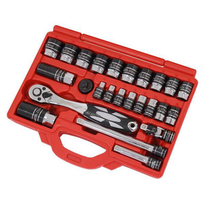 Socket Set 3/8" Dr 25pc CRV (Neilsen CT1247)