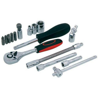 Socket Set 46 Pieces 1/4 Drive Socket and Bit Set Hex (Neilsen CT1924)