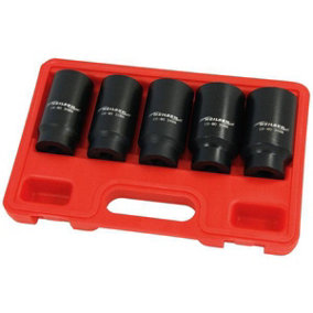 Socket Set - 5 piece 1/2 inch drive For Hub Nuts (Neilsen CT1341)
