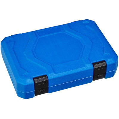Socket Set External Multi-Tooth - 21-piece, 1/2 inch, plastic case included - blue