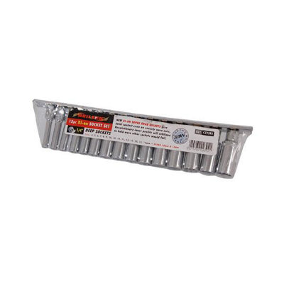 Socket Set Xi-on super grab 15pc Deep 1/4 4 - 14 mm Holding Rail (Neilsen CT2392)