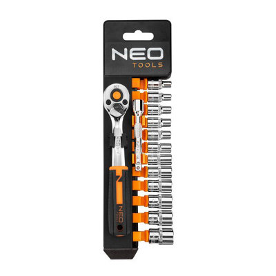 Socket Wrench Set 1/4 NEO TOOLS