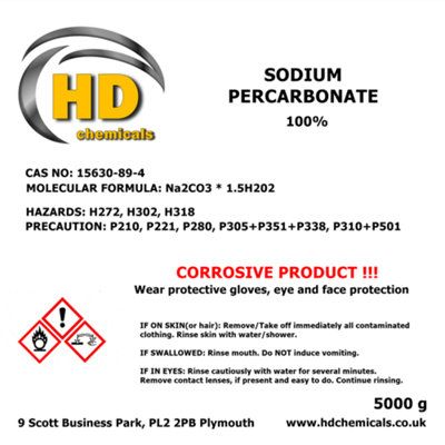 Sodium Percarbonate / Oxi Stain Remover / Laundry Booster / Oxygen Bleach 5kg - 3