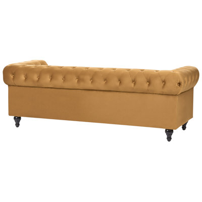 Sofa 3 Seater CHESTERFIELD Velvet Gold