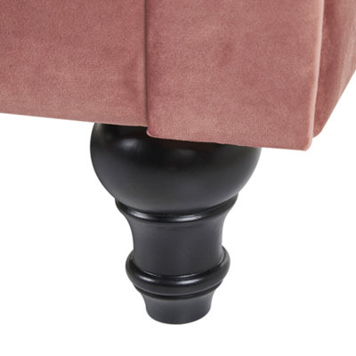 Sofa 3 Seater CHESTERFIELD Velvet Pink