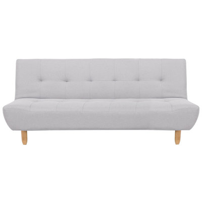 Sofa Bed ALSTEN Light Grey Symmetrical