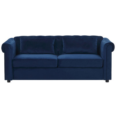 Sofa Bed CHESTERFIELD Blue Velvet