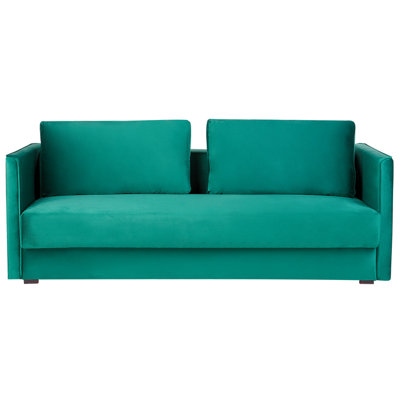 Sofa Bed EKSJO Emerald Green Velvet