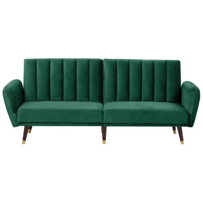 Sofa Bed VIMMERBY Emerald Green Velvet