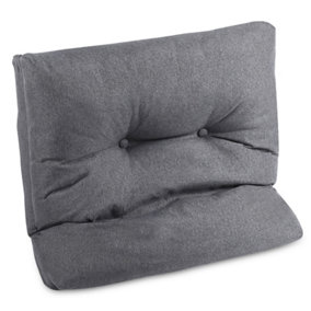 Sofa Cushion Soft Square Seat Cushion Backrest Pillows for Floor Chair Sofa Couch and Bed 21.6x21.6x5 inch (Gray)