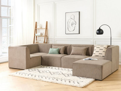 Taupe sectional sofa discount