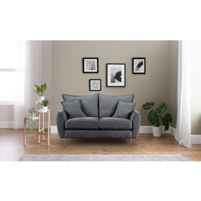 Sofas Express Bayside Charcoal Grey Side Cushion Manhattan 2 Seater Sofa