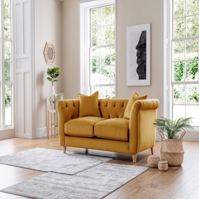 Ochre 2 shop seater sofa