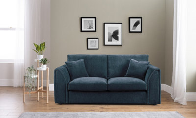 Sofas Express Glamorgan Navy Blue Sweeping Manhattan 3 Seater Sofa ...