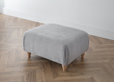 Sofas Express Ice White Wood Leg Manhattan Footstool