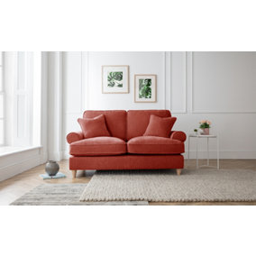 Sofas Express Mumbles Apricot Red Scroll Manhattan 2 Seater Sofa