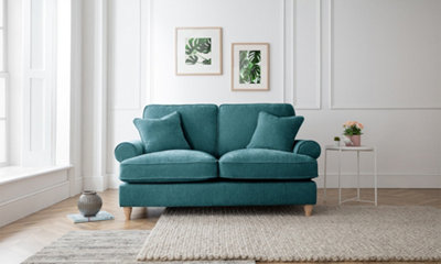 Sofas Express Mumbles Emerald Green Scroll Manhattan 2 Seater Sofa