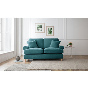 Sofas Express Mumbles Emerald Green Scroll Manhattan 2 Seater Sofa