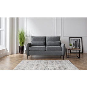 Sofas Express Rhonda Charcoal Grey Pillow Style Manhattan 2 Seater Sofa