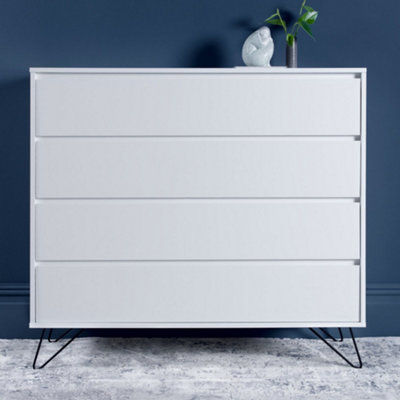 Sofia 4 Drawer Chest Harbour Mist With Black Feet