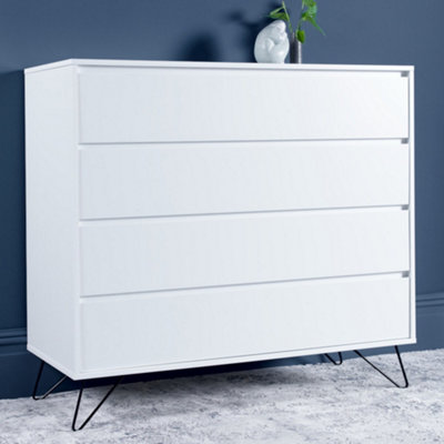 Sofia 4 Drawer Chest Harbour Mist With Black Feet