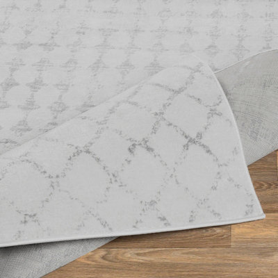 SOFIA Berber Geometric High Pile Cream Area Rug 120 x 170 cm