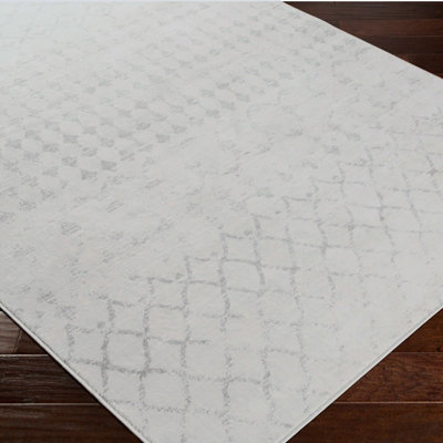 SOFIA Berber Geometric High Pile Cream Area Rug 120 x 170 cm