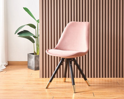 Sofia Dorchester LUX Dining Set, a Table and Chairs Set of 4, White/Pink