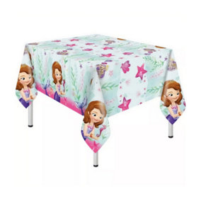 Sofia The First Plastic Party Table Cover Multicoloured (One Size)