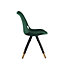 Sofia Velvet Dining Chair Set of 2, Green