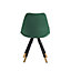 Sofia Velvet Dining Chair Set of 2, Green