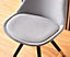 Sofia Velvet Dining Chair Set of 4, Light Grey