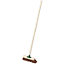 Soft Bristle Broom Stick - 300mm Brush Head - Soft Indoor & Outdoor Bristles
