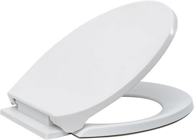 Soft Close Toilet Seat AntiBacterial Toilet Seats with Adjustable
