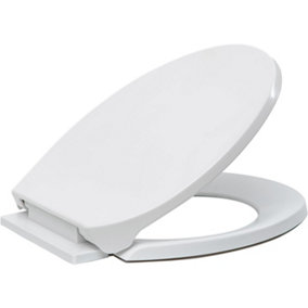 Soft Close Toilet Seat Anti-Bacterial Toilet Seats with Adjustable Hinges
