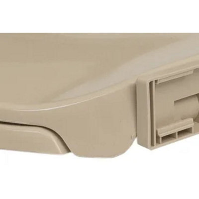 Soft-Close Toilet Seat Beige Oval - 8