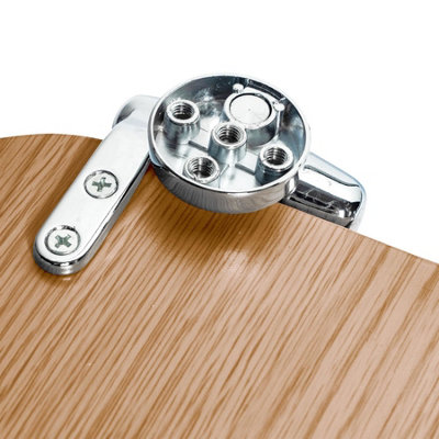 Soft Close Wooden Toilet Seats - Dark Oak - 2pc - 4