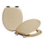 Soft Close Wooden Toilet Seats - Light Oak - 2pc