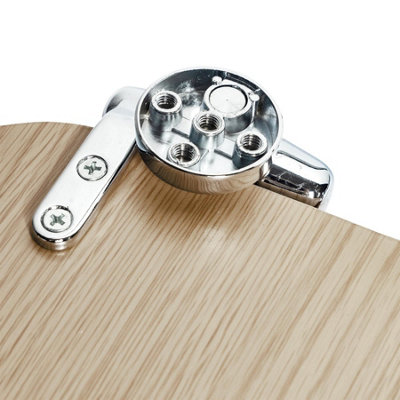 Soft Close Wooden Toilet Seats - Light Oak - 2pc - 4