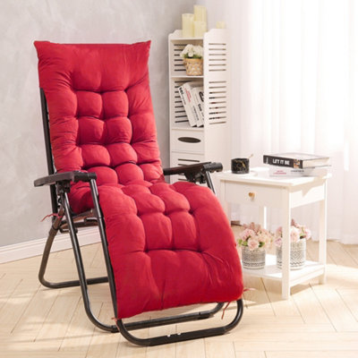 Soft Comfortable Relaxed Red Bench Recliner Chair Swing Chair Seat