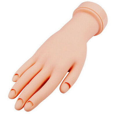 Soft Flexible Mannequin Hand for Nail Art Practice Reusable Salon ...