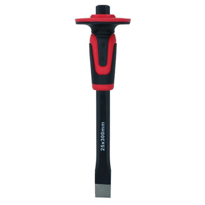 Soft Grip Guarded Handled Cold Chisel 300mm x 25mm for Masonry Bricks ...