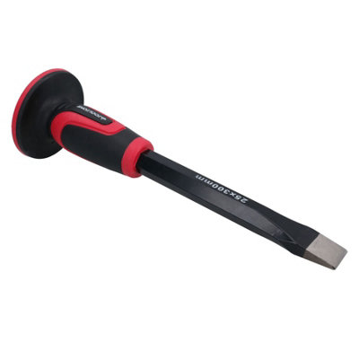 Soft Grip Guarded Handled Cold Chisel 300mm x 25mm for Masonry Bricks ...