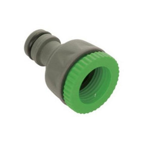 Soft Grip Tap Connector Hose Pipe Fitting Adapter - 1/2" Inch To 3/4" Inch